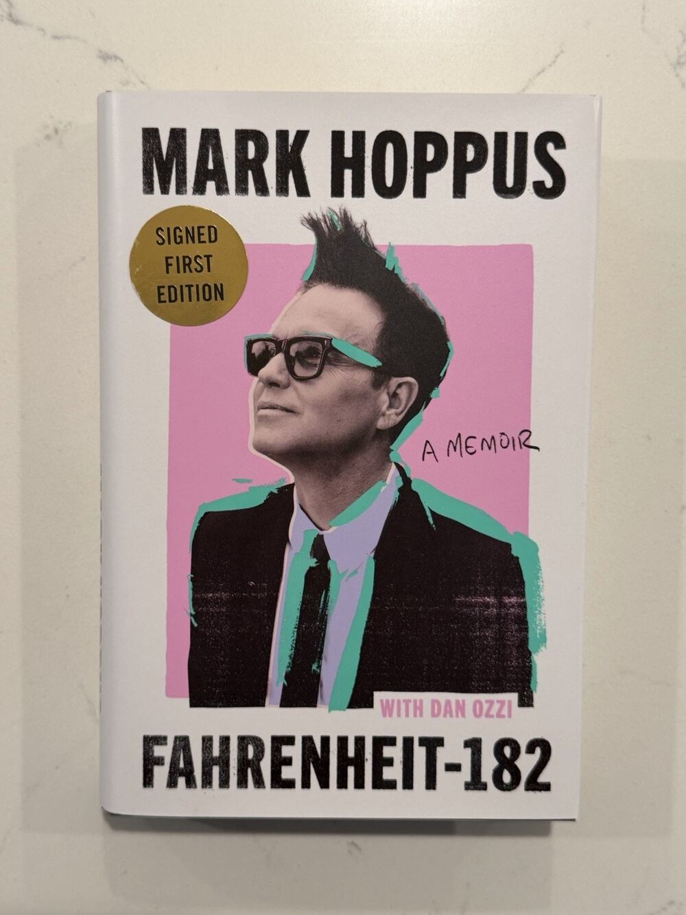 Autographed Mark Hoppus Signed Book Fahrenheit-182 A Memoir Blink 182 #2